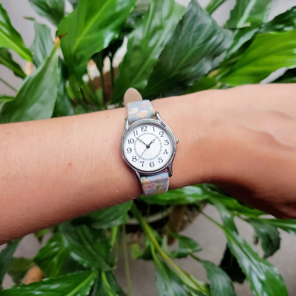 Marks & Spencer Floral Fabric Classic Watch